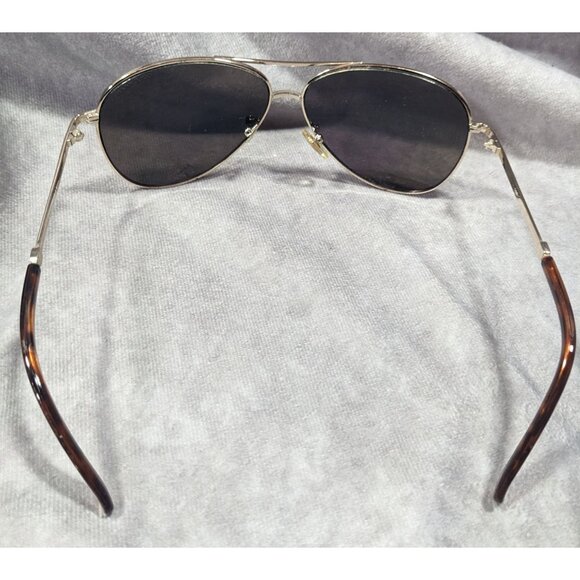 Cole Haan C669 Silver Tone And Tortoise Blue Mirror Aviator Sunglasses main image 4